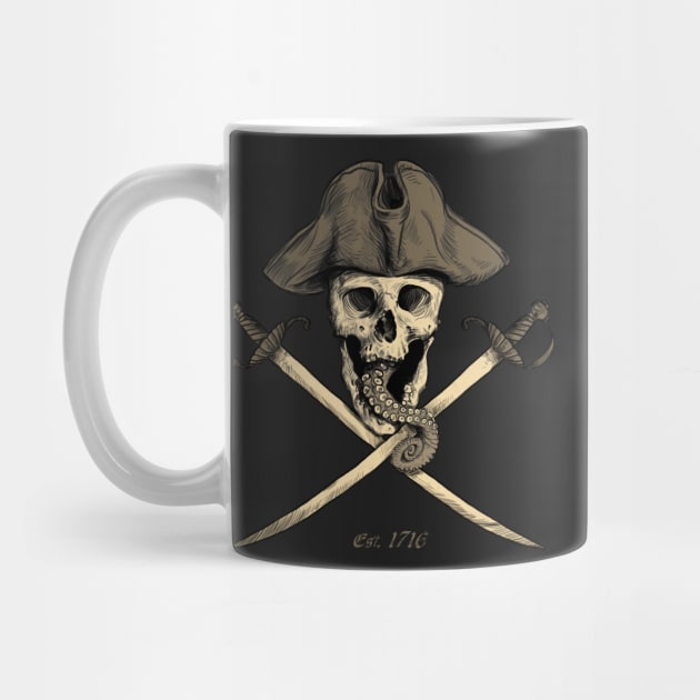 Black Flag Pirate Skull by rudyfaber